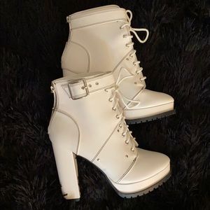 White high boots